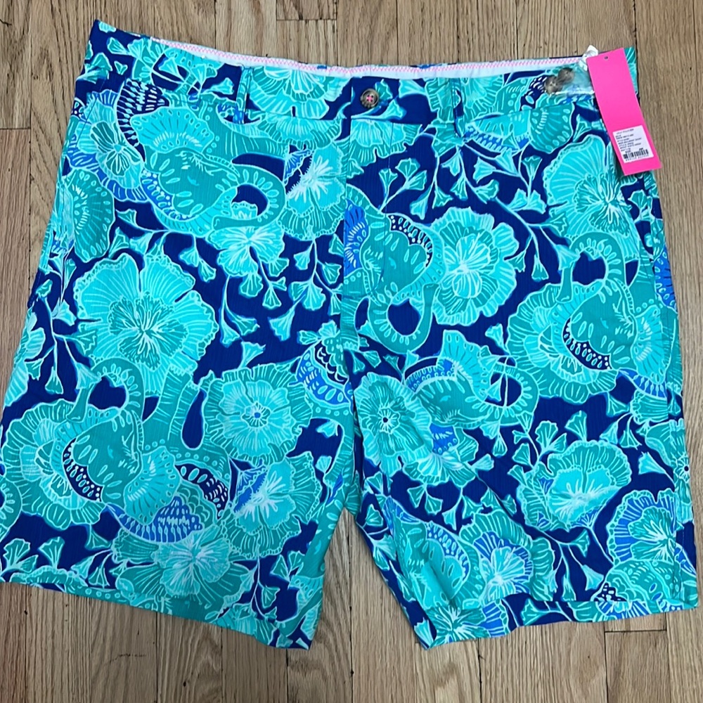 Lilly pulitzer men’s Beaumont shorts NWT 40 mint to be bright agate green